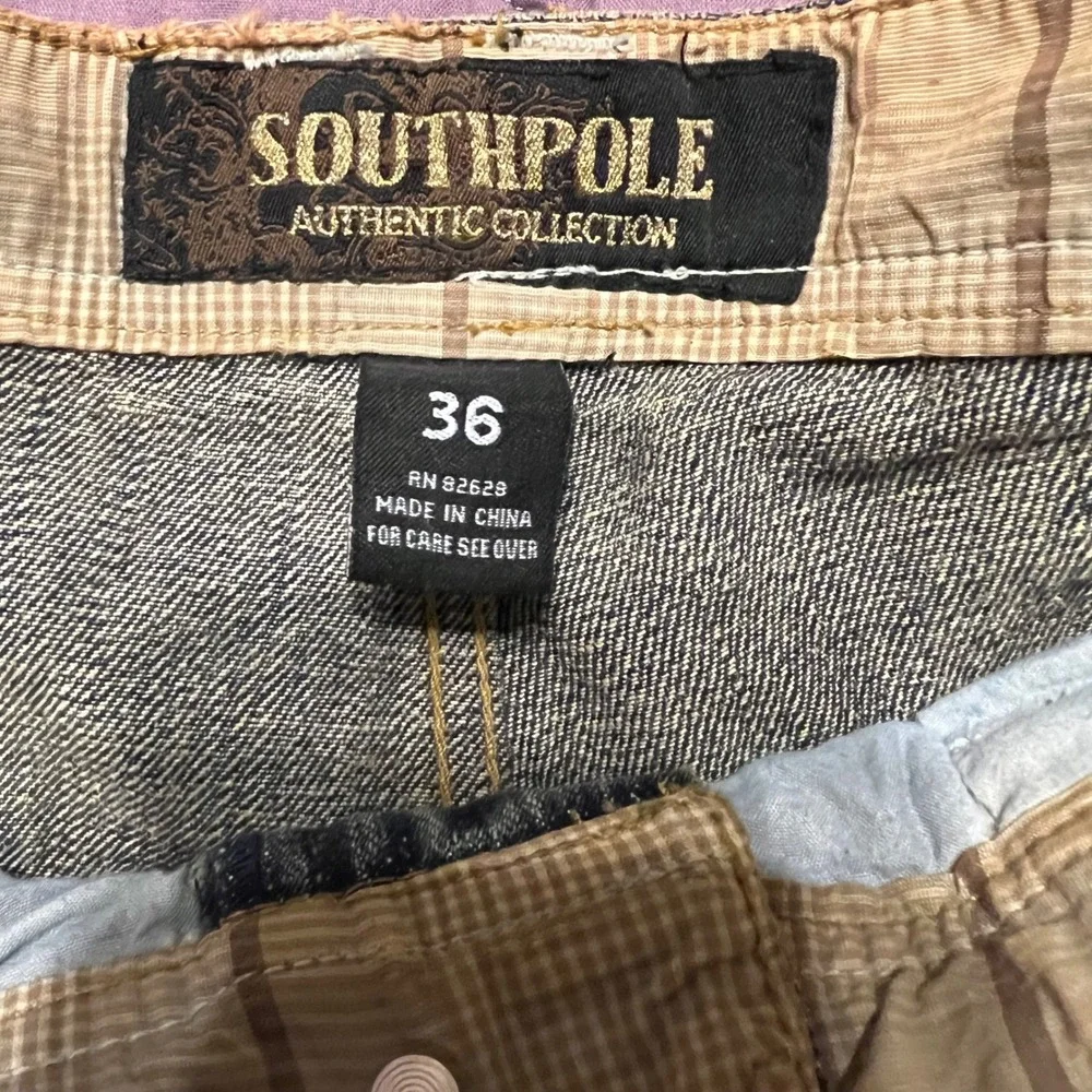 NWT Southpole Authentic Collection Baggy Jeans Embroidered Crest Mens 36x34